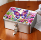 Preview: Diamond Painting Metall Aufbewahrungsbox Schmetterling